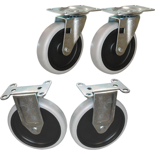 Flat Shelf Cart Caster Kit Planification Entrepots Molloy