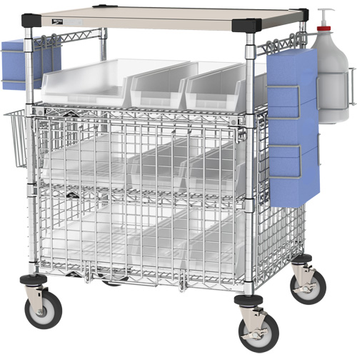 Poste d'EPI pour r&eacute;ception, Acier inoxydable, 43" x 40" x 24", Capacit&eacute; 900 lb Planification Entrepots Molloy