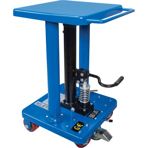 Hydraulic Work Table, 18" L x 18" W, Steel, 500 lbs. Capacity Planification Entrepots Molloy