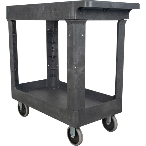 Chariot utilitaire pour l'entretien, 2 tiers, 16-1/2" x 32-1/2" x 34-1/2", Capacit&eacute; 550 lb Planification Entrepots Molloy