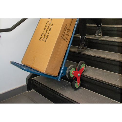 Stair Climbing Hand Truck, Steel Frame, 23-3/4" W x 45-5/8" H, 300 lbs. Capacity Planification Entrepots Molloy