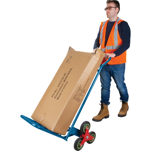 Stair Climbing Hand Truck, Steel Frame, 23-3/4" W x 45-5/8" H, 300 lbs. Capacity Planification Entrepots Molloy