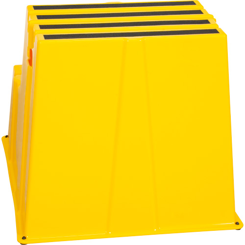Escabeau industriel, 2 marches, 26" x 22-7/16" x Hauteur 19-11/16" Planification Entrepots Molloy