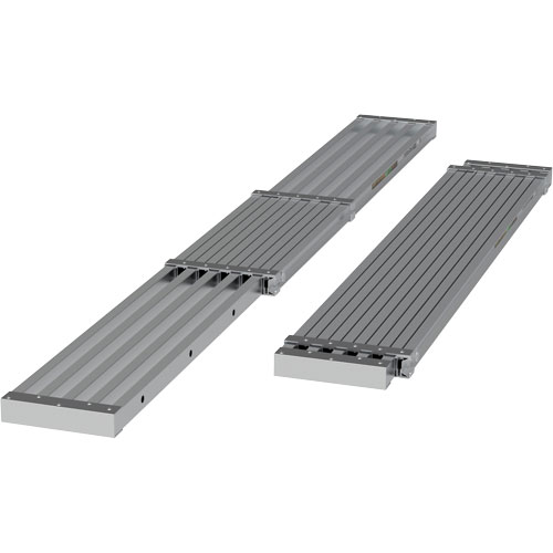 Planche de travail t&eacute;lescopique, 108" la x 12" pr, Capacit&eacute; de 250 lb, D&eacute;mont&eacute; Planification Entrepots Molloy