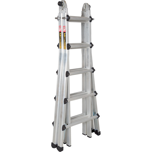 Telescoping Multi-Position Ladder, Aluminum, 300 lbs., CSA Grade 1A Planification Entrepots Molloy