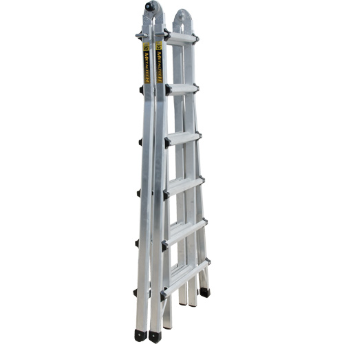 Telescoping Multi-Position Ladder, Aluminum, 300 lbs. Planification Entrepots Molloy