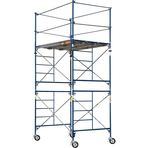Complete Scaffold Tower with Casters, 69-1/2" D x 178" H Planification Entrepots Molloy