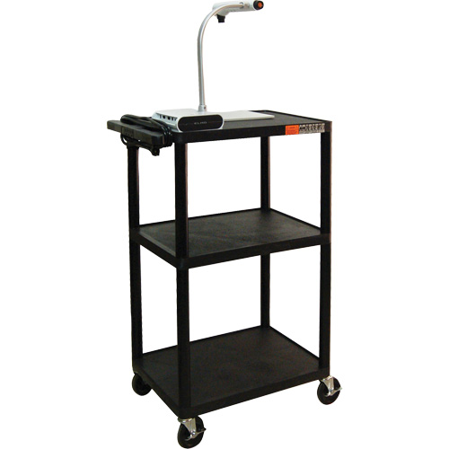 Electric Utility Cart, 3 Tiers, 24" x 42" x 18", 300 lbs. Capacity Planification Entrepots Molloy