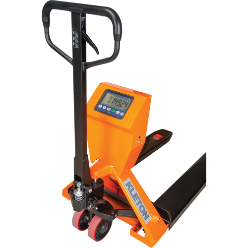 Transpalette &agrave; balance num&eacute;rique, 44,5" lo x 27,75" la, Capacit&eacute; de 4400 lb Planification Entrepots Molloy