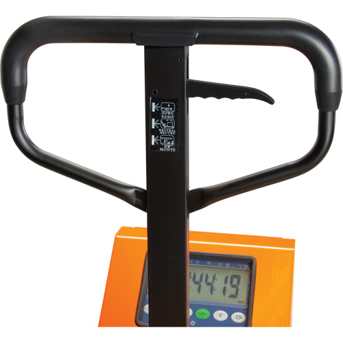 Transpalette &agrave; balance num&eacute;rique, 44,5" lo x 27,75" la, Capacit&eacute; de 4400 lb Planification Entrepots Molloy
