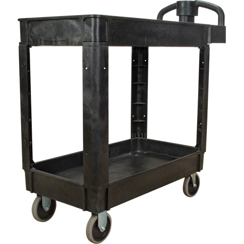 Chariot utilitaire, 2 tiers, 17-1/8" x 33-1/2" x 37-5/8", Capacit&eacute; 550 lb Planification Entrepots Molloy