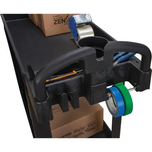 Chariot utilitaire, 2 tiers, 17-1/8" x 33-1/2" x 37-5/8", Capacit&eacute; 550 lb Planification Entrepots Molloy