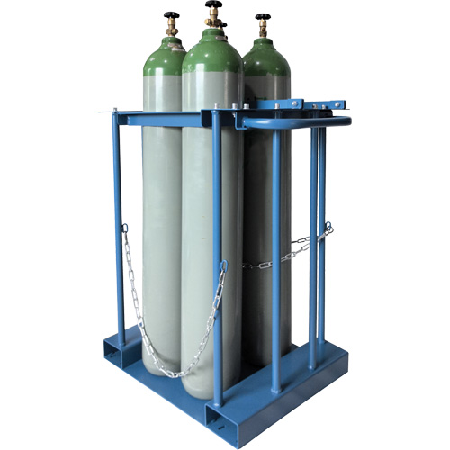 Support de rangement pour 4 cylindres pour chariot &eacute;l&eacute;vateur Planification Entrepots Molloy