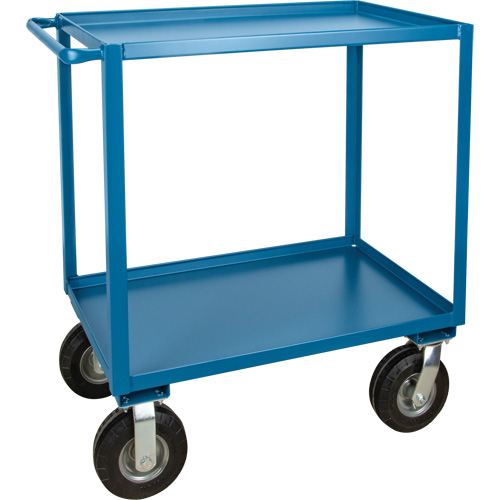  Chariot &agrave; tablettes pour l'ext&eacute;rieur, 2 Tiers, 18" la x 39" h x 33" p, Capacit&eacute; 1200 lb Planification Entrepots Molloy