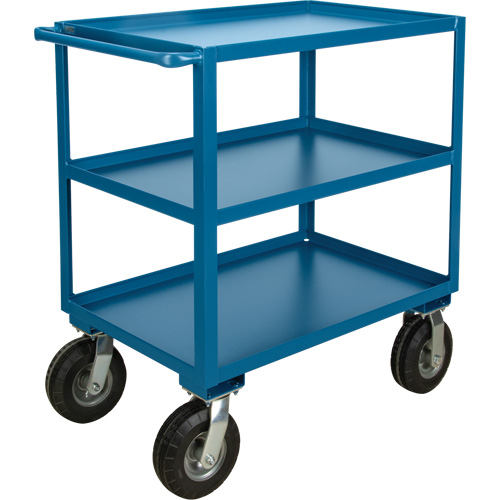 Outdoor Shelf Cart, 3 Tiers, 24" W x 39" H x 51" D, 1200 lbs. Capacity Planification Entrepots Molloy