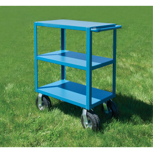  Chariot &agrave; tablettes pour l'ext&eacute;rieur, 3 Tiers, 18" la x 39" h x 33" p, Capacit&eacute; 1200 lb Planification Entrepots Molloy