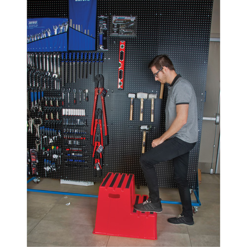 Industrial Step Stool, 2 Steps, 26" x 22-7/16" x 19-11/16" High Planification Entrepots Molloy