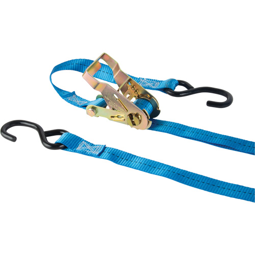 Ratchet Strap, J-Hook, 15' W x 1" L, 500 lbs. (227 kg) Working Load Limit Planification Entrepots Molloy