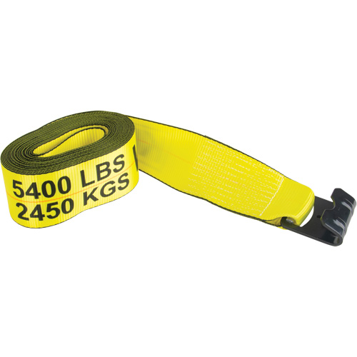 Tendeur d'arrimage logistique, Crochet plat, 30' , 4" , Charge d'utilisation max. 5400 lb (2449 kg) Planification Entrepots Molloy