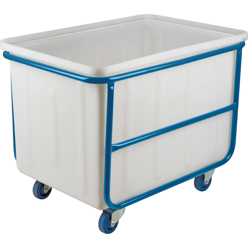 Straight Wall Box Truck, White Polyethylene, 46" L x 28" W x 31" H, 14 cu. ft. Volume, 1000 lbs. Capacity Planification Entrepots Molloy