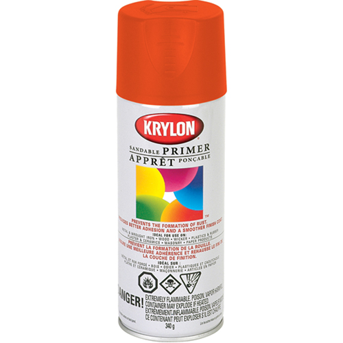 Peinture &agrave; pulv&eacute;riser fluorescente, Rouge/orange fluorescent, 11 oz, Canette a&eacute;rosol Planification Entrepots Molloy