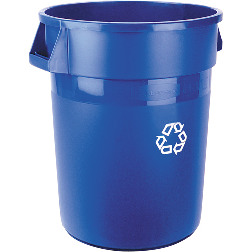 Brute&reg; Collection Recycling Container, Bulk, Plastic, 32 US gal. Planification Entrepots Molloy