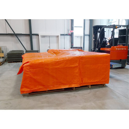 B&acirc;ches isol&eacute;es, Poly&eacute;thyl&egrave;ne, Orange, 20' x 12' x 8 mils Planification Entrepots Molloy