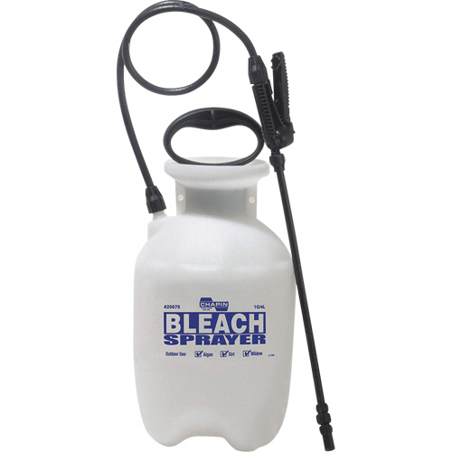 R&eacute;servoir avec pulv&eacute;risateur deau de javel pour d&eacute;sinfecter, 1 gal. (3,8 L), Polypropyl&egrave;ne, Lance de 12" Planification Entrepots Molloy