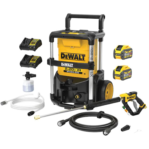 Ensemble de laveuse &agrave; pression avec moteur sans balai 2X20V MAX*, avec FLEXVOLT, &agrave; pile, 1600 PSI, 1,2 gal./min Planification Entrepots Molloy