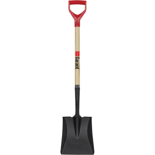 Square Point Shovel, Wood, Tempered Steel Blade, D-Grip Handle, 43-1/2" Long Planification Entrepots Molloy