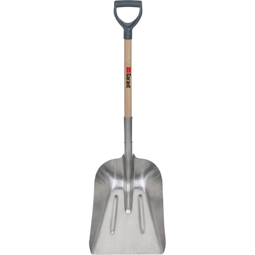 #8 Grain Scoop Shovel, Wood, Aluminum Blade, D-Grip Handle, 29" Length Planification Entrepots Molloy