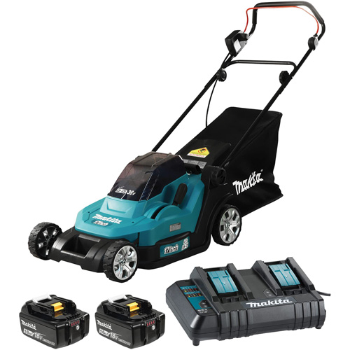 36V 5.0 Ah LXT Lawn Mower Kit, Push Walk-Behind, Battery Powered, 17" Cutting Width Planification Entrepots Molloy