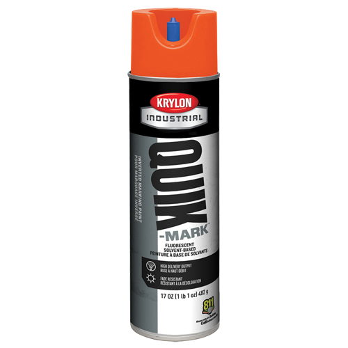 Industrial Quik-Mark Solvent-Based Inverted Marking Paint, 17 oz., Aerosol Can Planification Entrepots Molloy