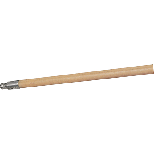 Structural Foam Push Broom Handle, Wood, ACME Threaded Tip, 15/16" Diameter, 60" Length Planification Entrepots Molloy