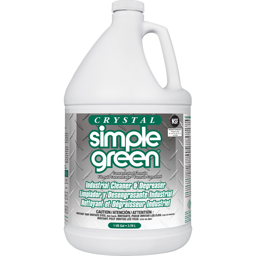 Crystal Simple Green&reg; Industrial Cleaner & Degreaser, 1 gal., Jug Planification Entrepots Molloy