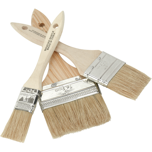 Chip Paint Brush, White China, Wood Handle, 1" Width Planification Entrepots Molloy