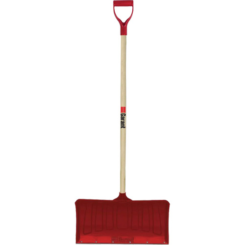 Red Snow Pusher, Polypropylene Blade, D-Grip Handle, 20-3/4" W Planification Entrepots Molloy