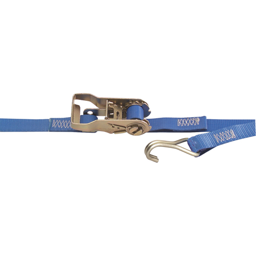 Heavy-Duty Utility Straps, Wire Hook, 1" W x 13' L, 167 lbs. (76 kg) Working Load Limit Planification Entrepots Molloy