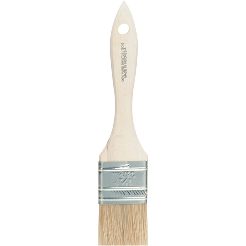 Pinceau &agrave; soies rases, Soie blanche, Manche Bois, Largeur de 1-1/2" Planification Entrepots Molloy