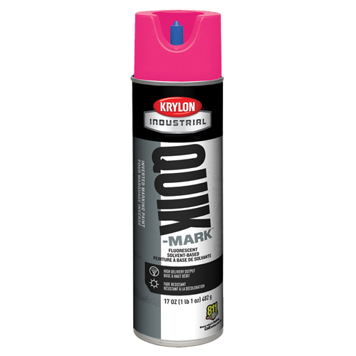 Peinture de marquage industrielle invers&eacute;e &agrave; base de solvant Quik-Mark, 17 oz, Canette a&eacute;rosol Planification Entrepots Molloy