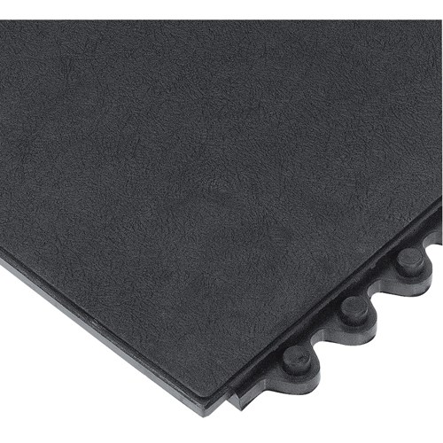 24/Seven&reg; Matting, Rubber, 3' W x 3' L, 5/8" Thick, Black Planification Entrepots Molloy