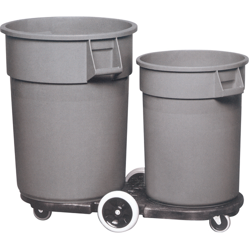 Socle roulant Tandem Brute, Noir Planification Entrepots Molloy