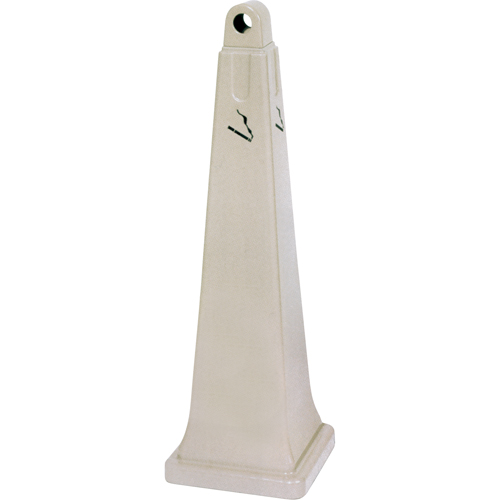 R&eacute;cup&eacute;rateurs de m&eacute;gots de cigarettes Groundskeeper, Sur pied, Plastique, Capacit&eacute; 1 gal. US, Hauteur 39-3/4" Planification Entrepots Molloy