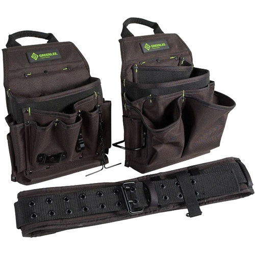 Tool Belt Combo, Polyester, Black Planification Entrepots Molloy