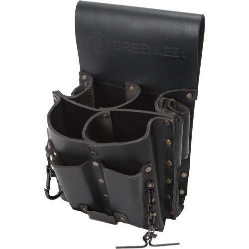 Tool Belt Pouch, Multiple Tool Holder, Leather, 8 Pockets Planification Entrepots Molloy