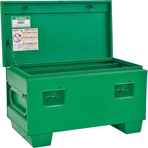 Chest Box, 36" W x 19" D x 17" H, Green Planification Entrepots Molloy