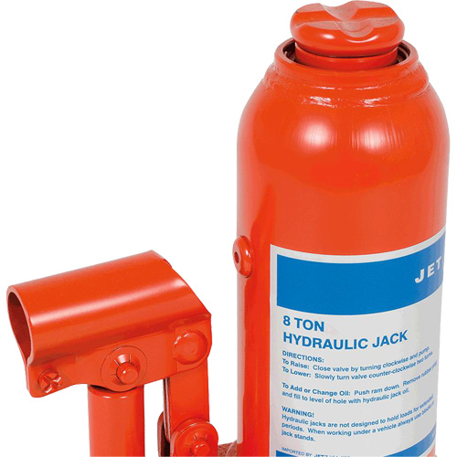 JHJ-8 Crics &agrave; bouteille pour usage tr&egrave;s intensif, 8 tonne(s), 15-3/8" Hauteur &eacute;lev&eacute;e Planification Entrepots Molloy