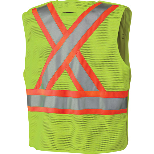 6936 Veste de s&eacute;curit&eacute; d&eacute;tachable en 5 points, Jaune lime haute visibilit&eacute;, 2T-Grand, Polyester Planification Entrepots Molloy