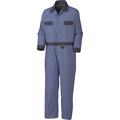 5133T Coveralls with Concealed Brass Buttons, Men's, Navy Blue, Size 42 Planification Entrepots Molloy