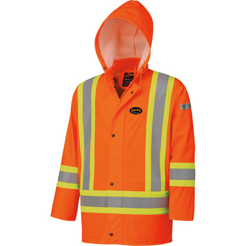 5892 Veste FR imperm&eacute;able haute visibilit&eacute;, 2T-Grand, Orange haute visibilit&eacute; Planification Entrepots Molloy